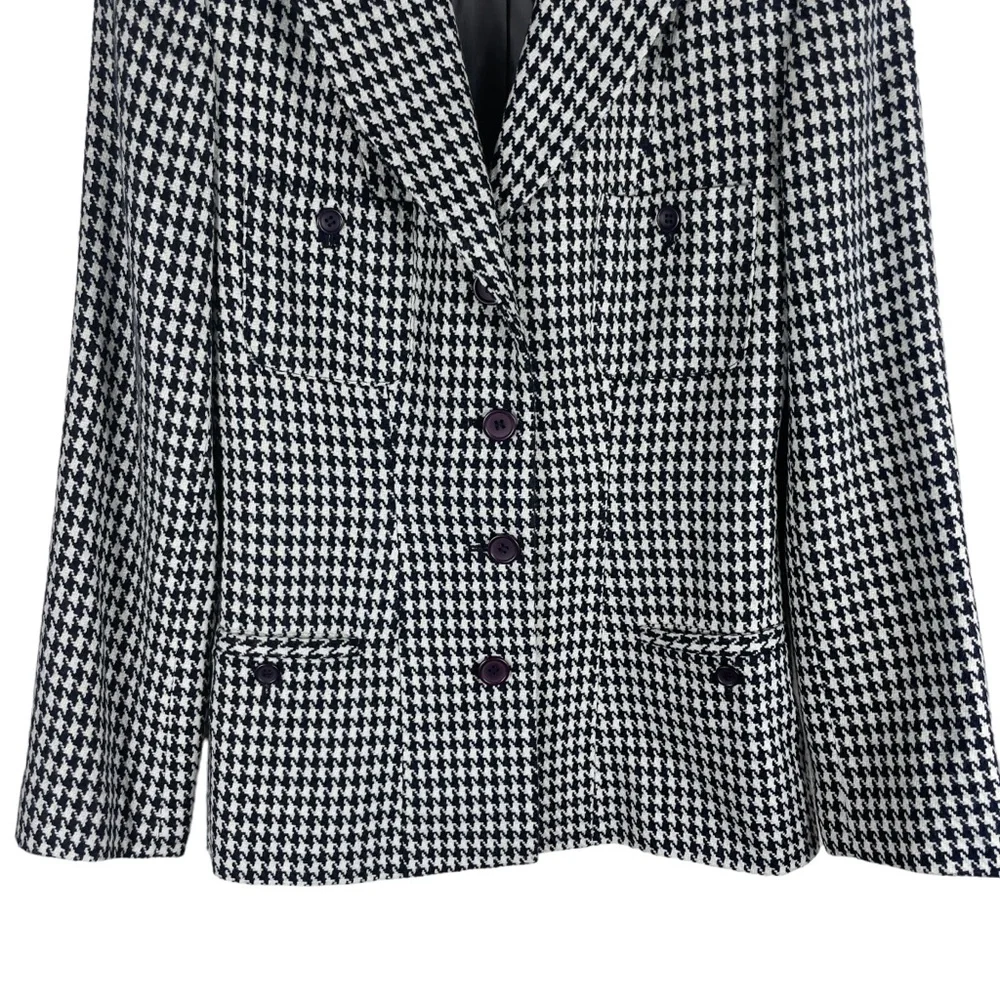 Theme Black & White Houndstooth Blazer in Size Small - Picture 6 of 11